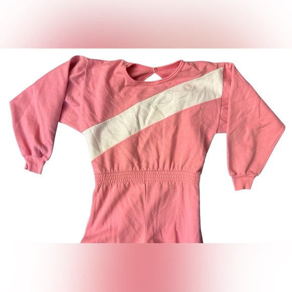 Vintage jumpsuit pink and white size 10 Sears Fashion - Picture 2 of 7